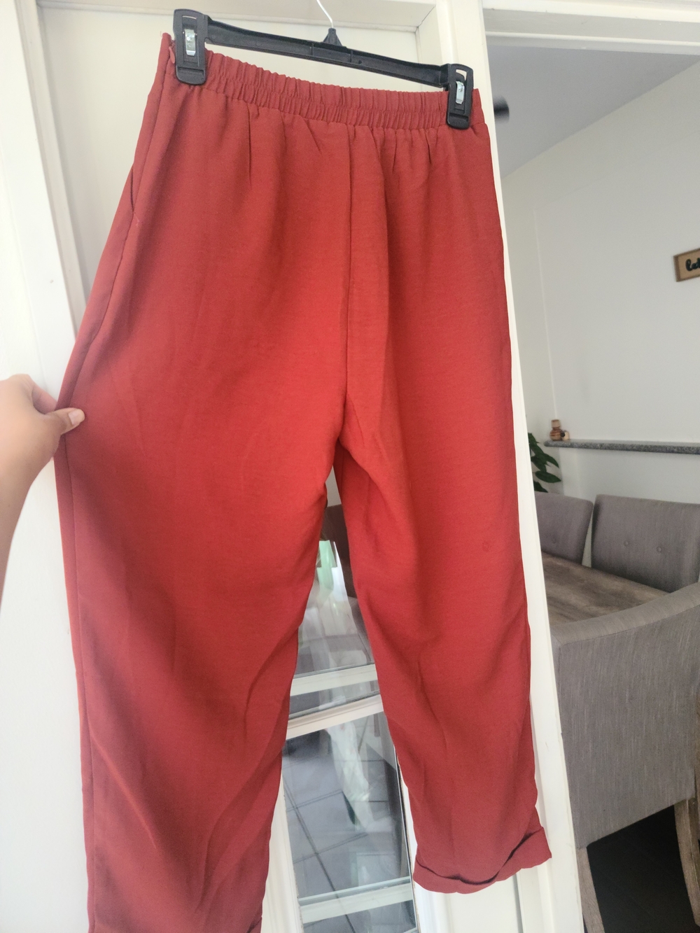 FAVLUX Wide-Leg Rust Red Capris - Picture 5 of 5